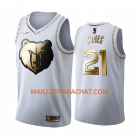 Maillot NBA Memphis Grizzlies Tyus Jones 21 Nike 2019-20 Blanc Golden Edition Swingman - Homme